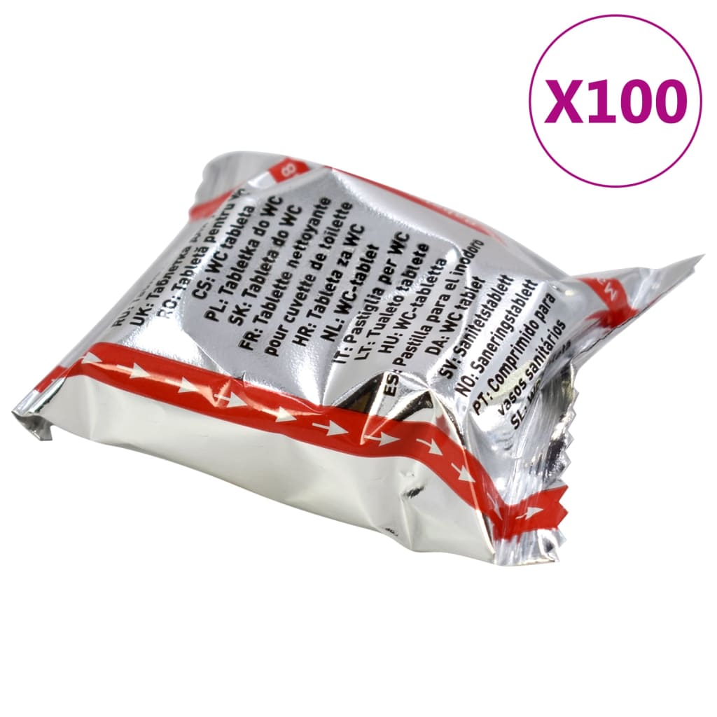 vidaXL Tablete za čišćenje toaletne školjke i pisoara 100 kom