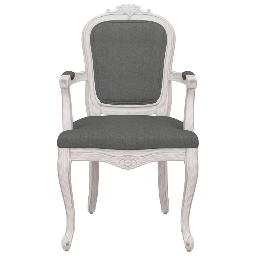 vidaXL Blagovaonska stolica tamnosiva 62 x 59,5 x 100,5 cm od tkanine