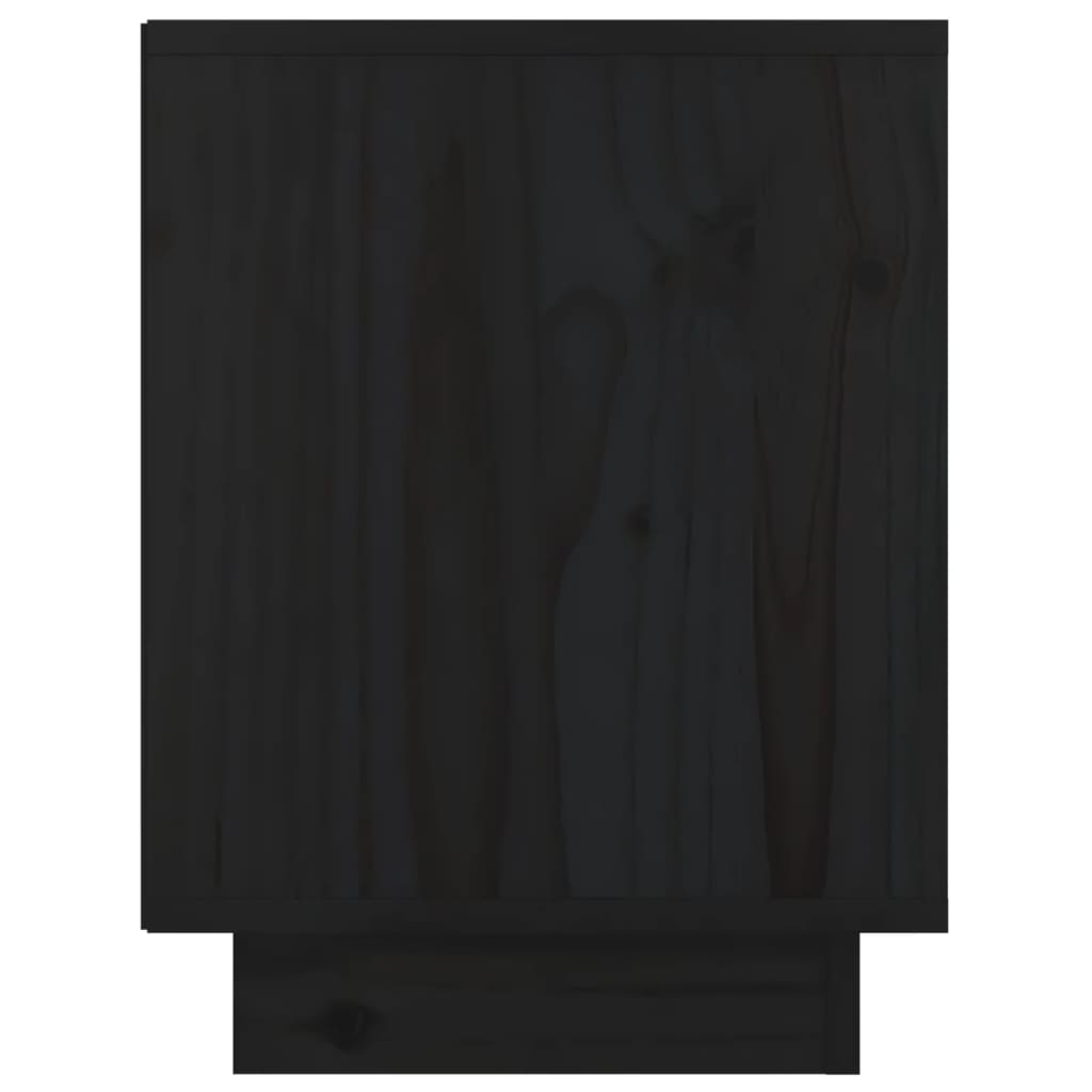 vidaXL Noćni ormarići 2 kom crni 40 x 30 x 40 cm od masivne borovine