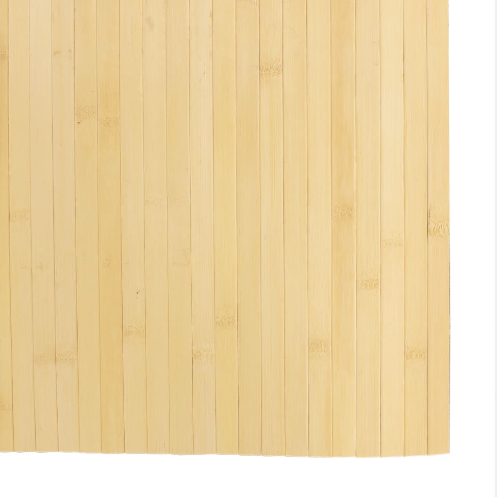 vidaXL Tepih pravokutni svijetli prirodni 80 x 200 cm od bambusa