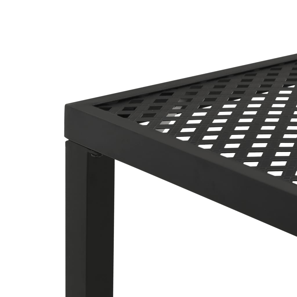 vidaXL Vrtni stol crni 180 x 83 x 72 cm čelični