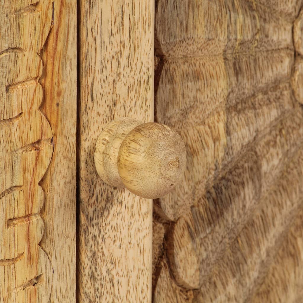 vidaXL Noćni ormarić od masivnog drva manga 40 x 30 x 50 cm
