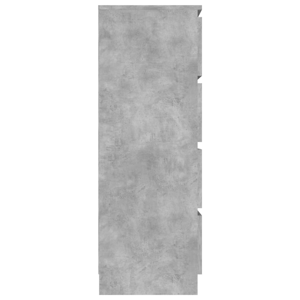 vidaXL Komoda siva boja betona 60 x 35 x 98,5 cm od konstruiranog drva