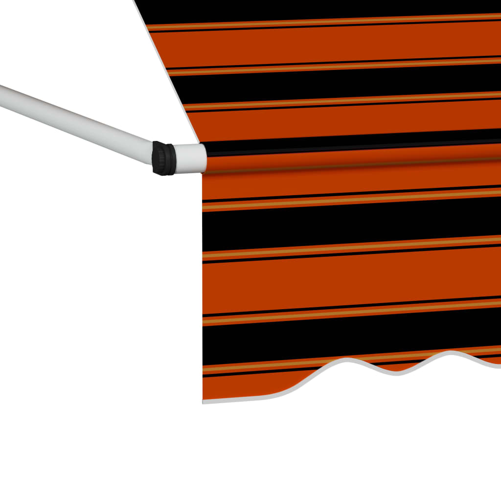 vidaXL Tenda na ručno uvlačenje 150 cm narančasto-smeđa