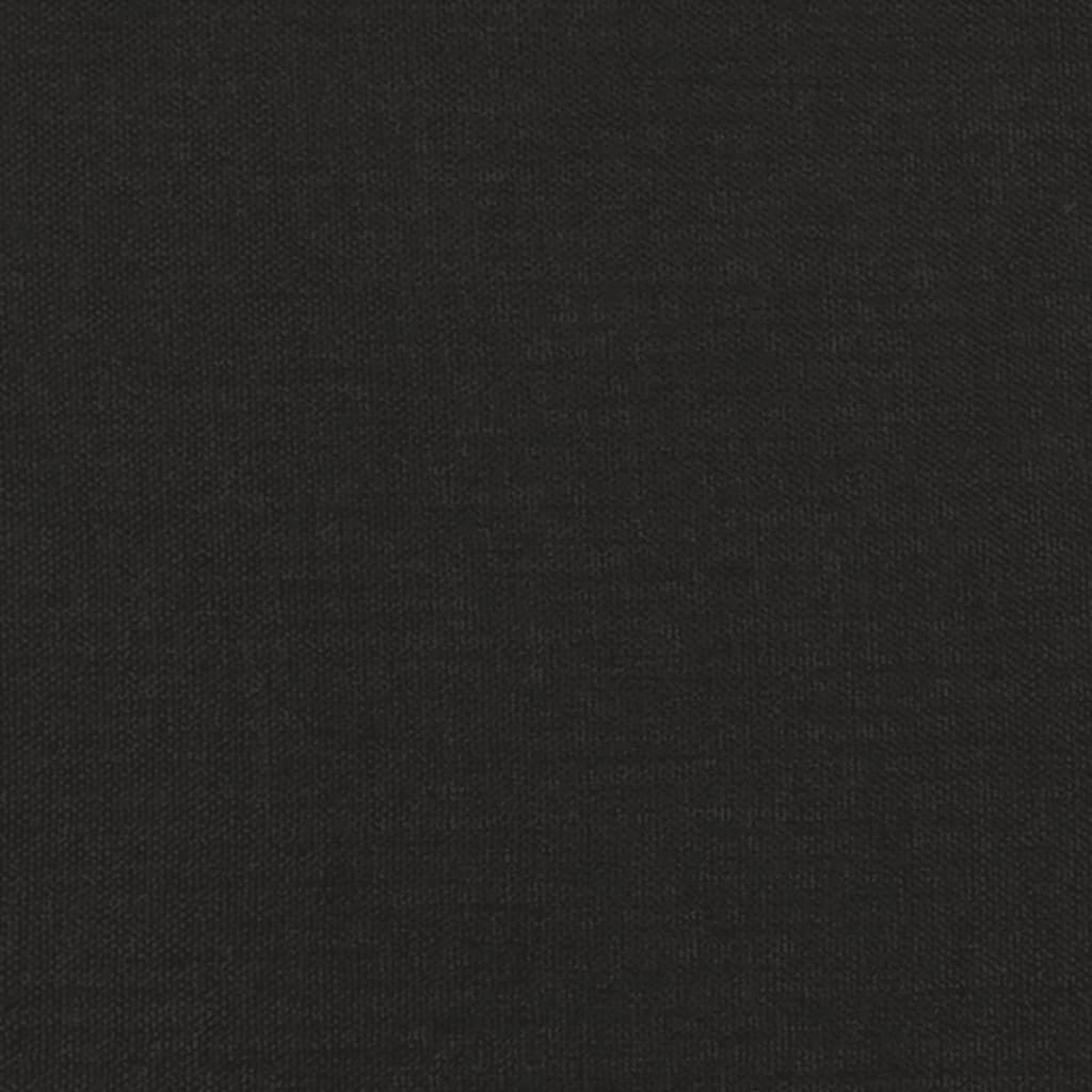 vidaXL Trosjed od tkanine Crna 180 cm