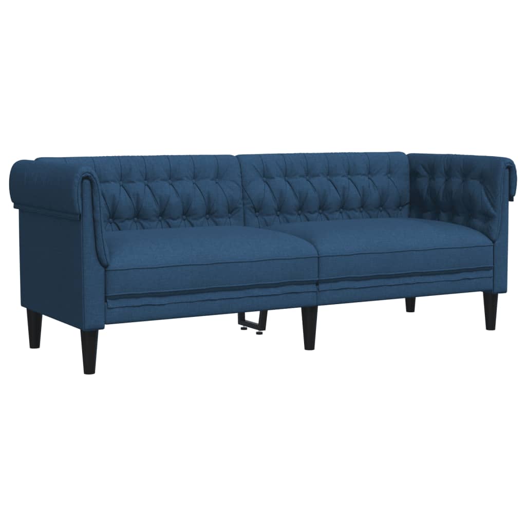 vidaXL 2-dijelni set sofa plavi od tkanine