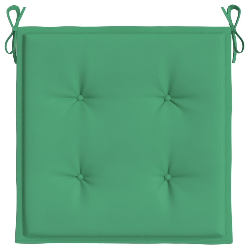 vidaXL Jastuci za vrtne stolice 4 kom zeleni 50x50x3 cm tkanina Oxford
