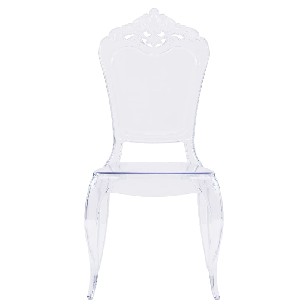 vidaXL Blagovaonske stolice od polikarbonata 4 kom prozirne