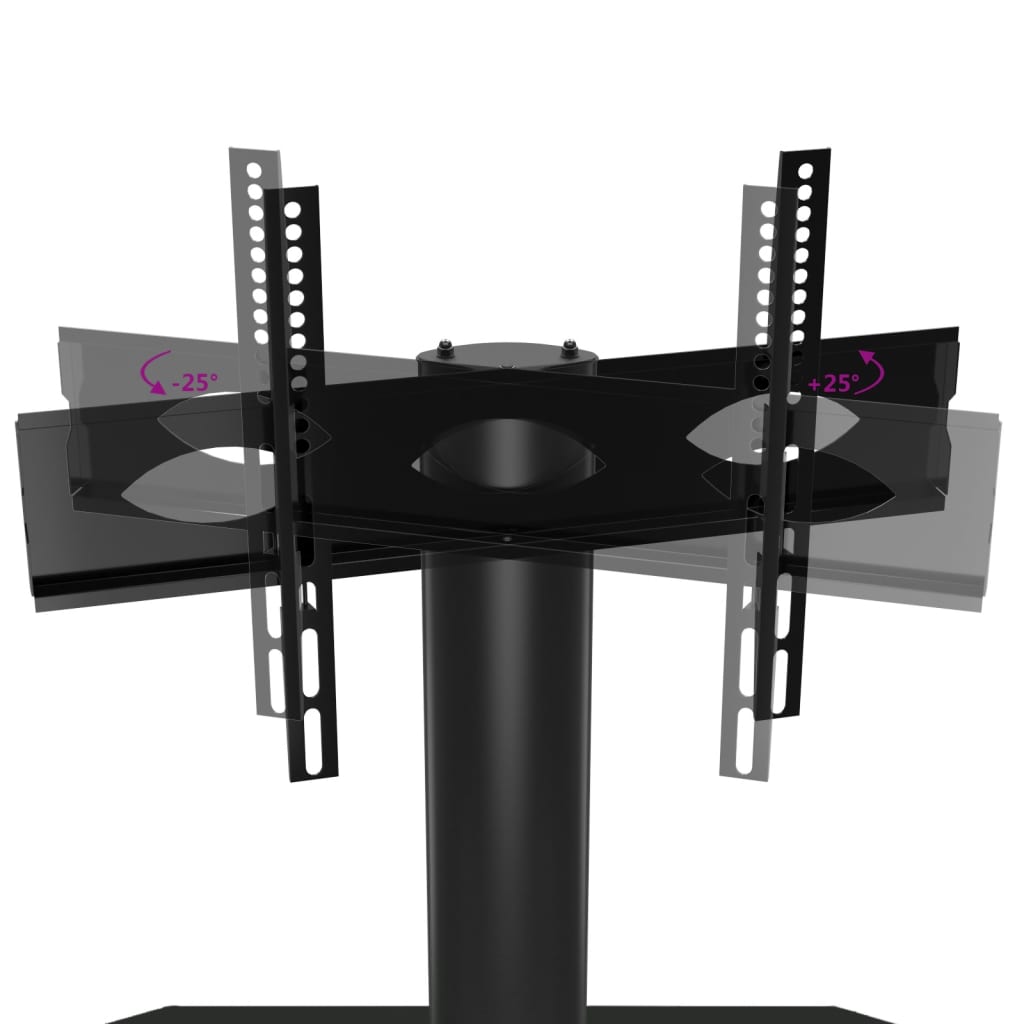 vidaXL Kutni TV stalak s 3 razine za 32 - 70 inča crni