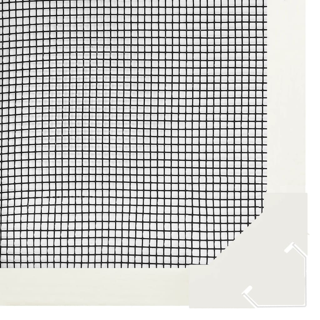 vidaXL Magnetski prozorski zaslon protiv insekata bijeli 120 x 140 cm