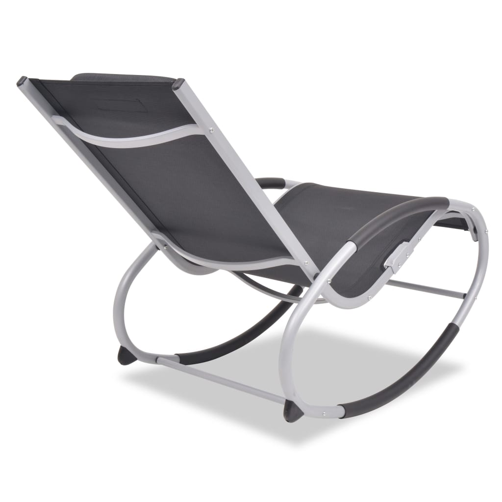 vidaXL Vrtna stolica za ljuljanje od aluminija i tekstilena