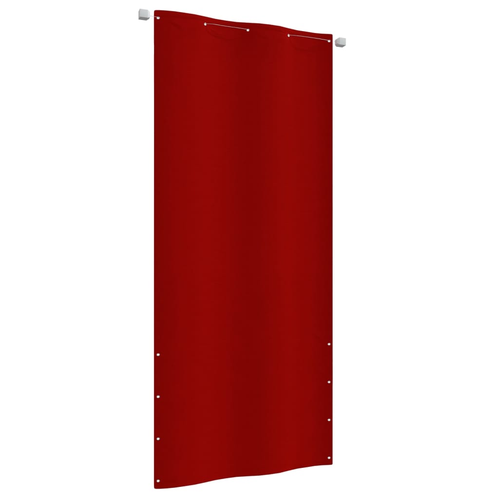 vidaXL Balkonski zastor crveni 100 x 240 cm od tkanine Oxford
