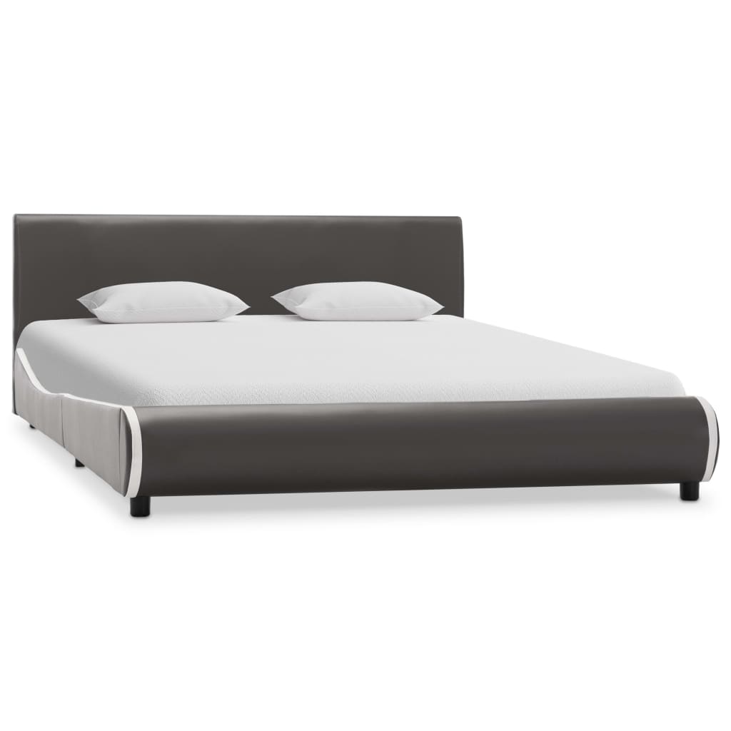 vidaXL Okvir za krevet od umjetne kože antracit sivi 140 x 200 cm