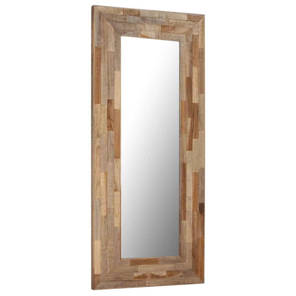 vidaXL Ogledalo od obnovljene tikovine 50 x 110 cm
