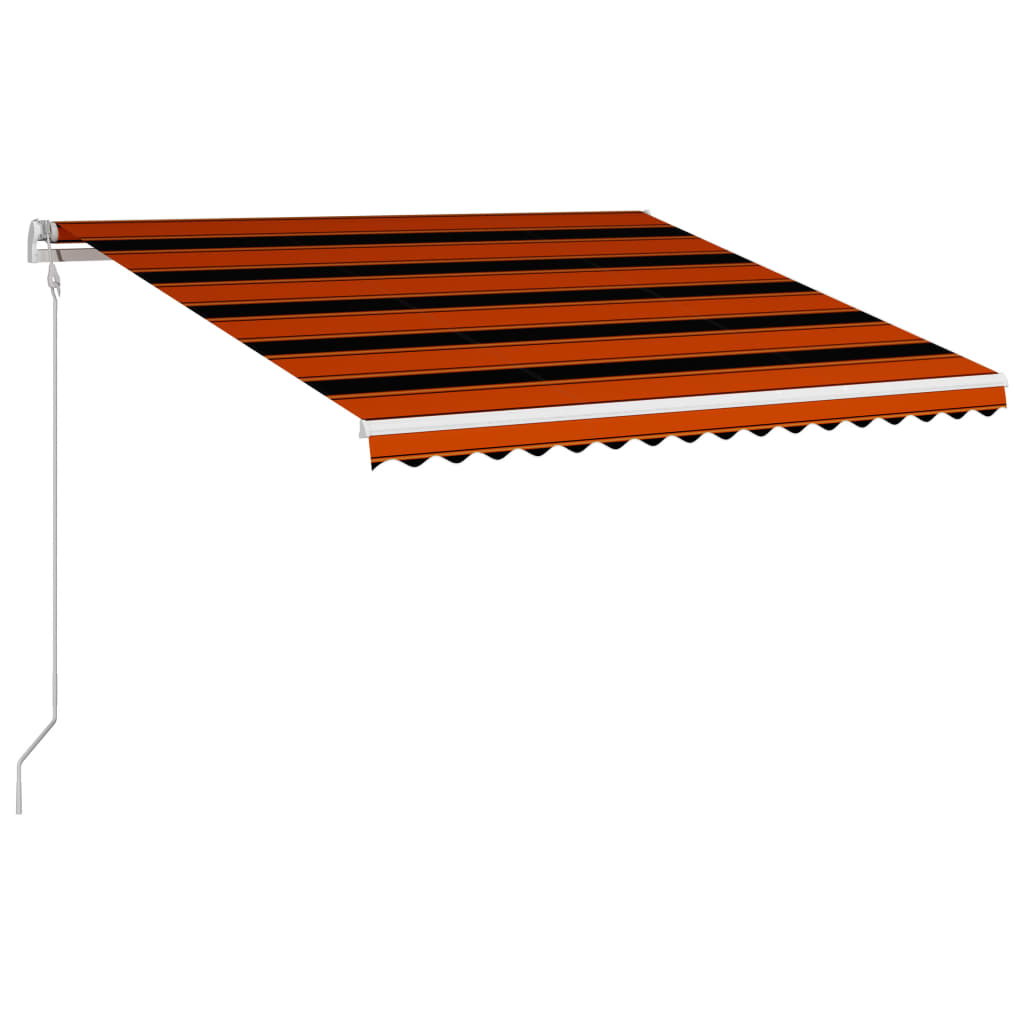 vidaXL Tenda na automatsko uvlačenje 400 x 300 cm narančasto-smeđa