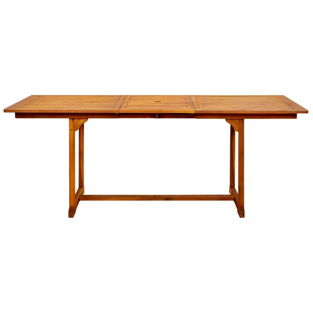 vidaXL Vrtni blagovaonski stol (150 - 200)x100x75 cm od drva bagrema