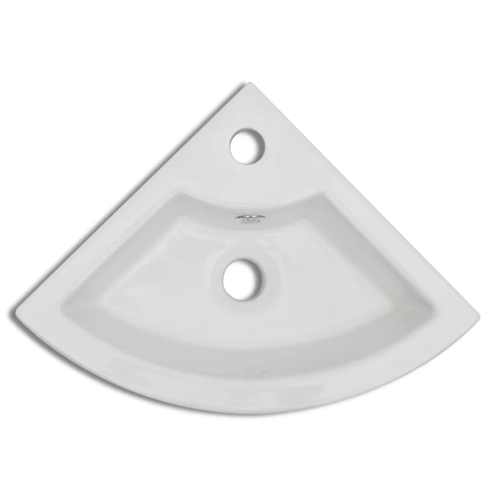 vidaXL Umivaonik sa zaštitom od prelijevanja 45 x 32 x 12,5 cm bijeli