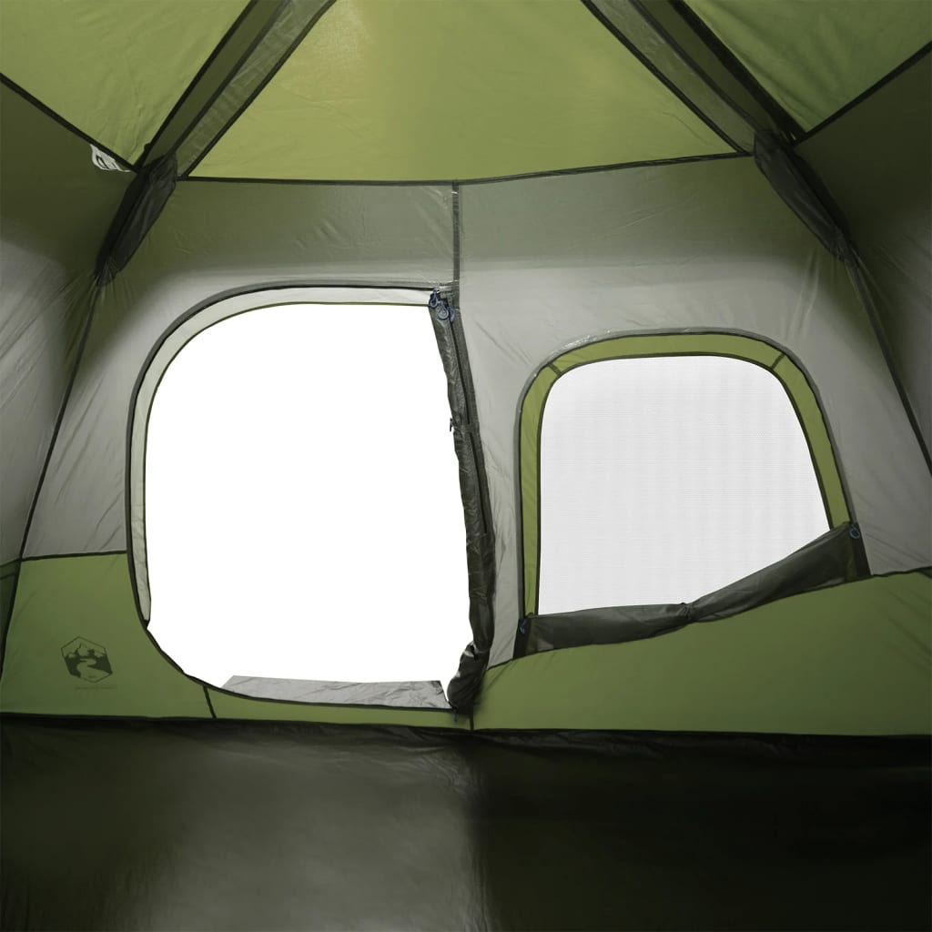 vidaXL Obiteljski šator za 6 osoba zeleni vodootporni brzo otpuštanje