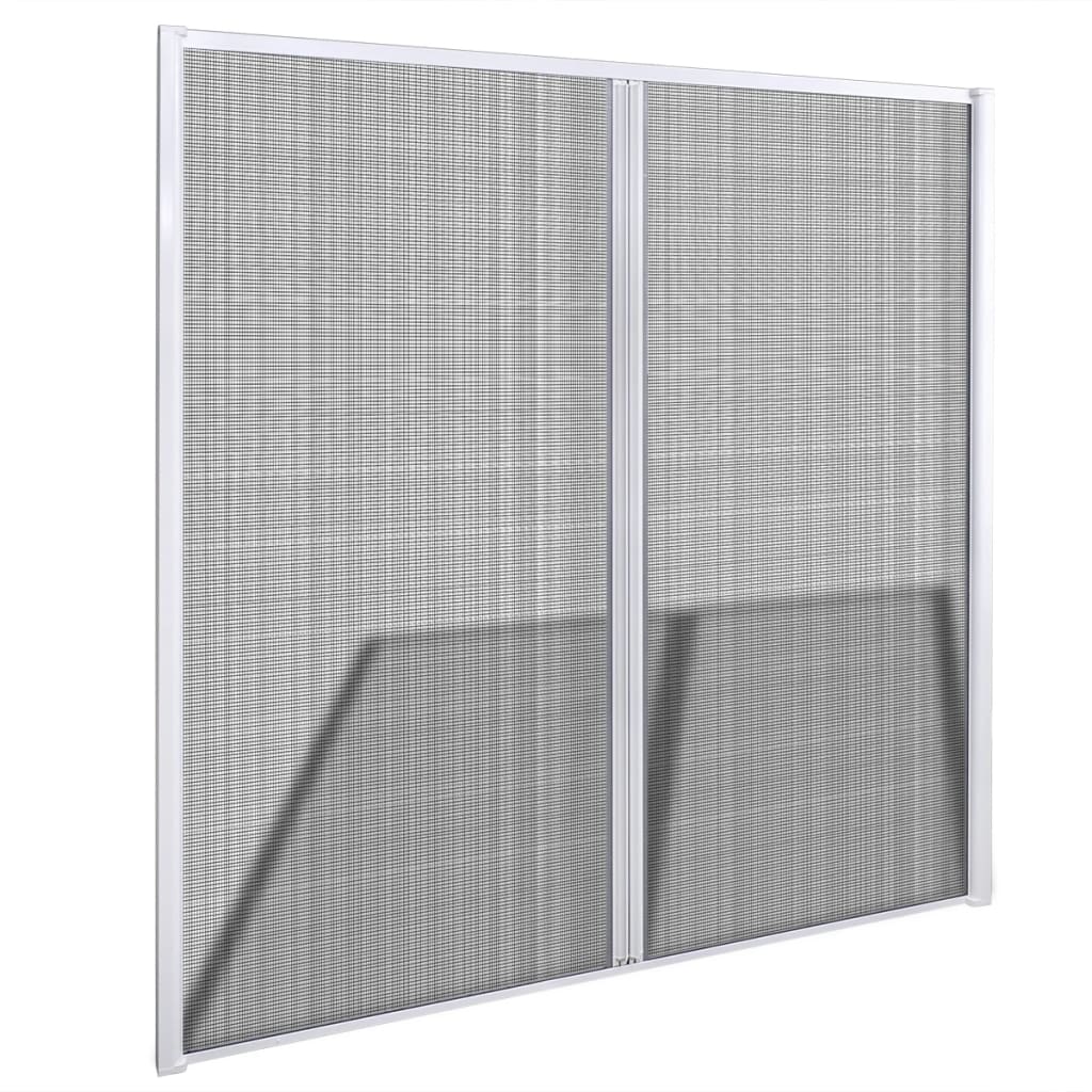 Zaslon protiv insekata za dvostruka vrata, 215 x 215 cm, bijeli