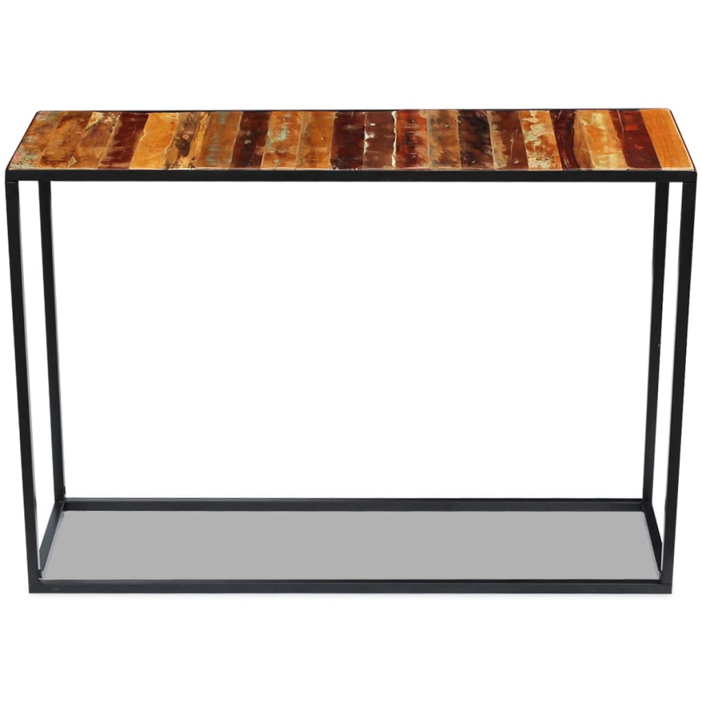 vidaXL Konzolni stol od masivnog obnovljenog drva 110 x 35 x 76 cm