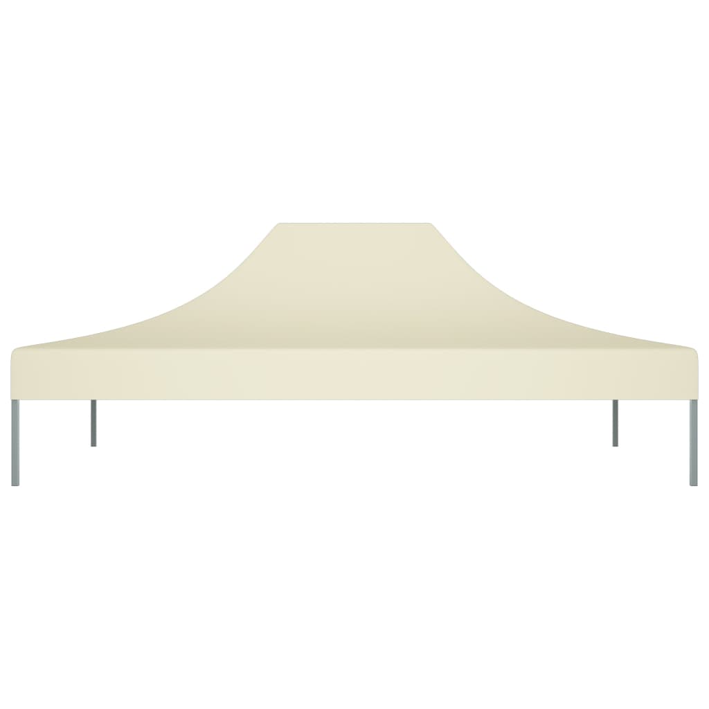 vidaXL Krov za šator za zabave 4,5 x 3 m krem 270 g/m²
