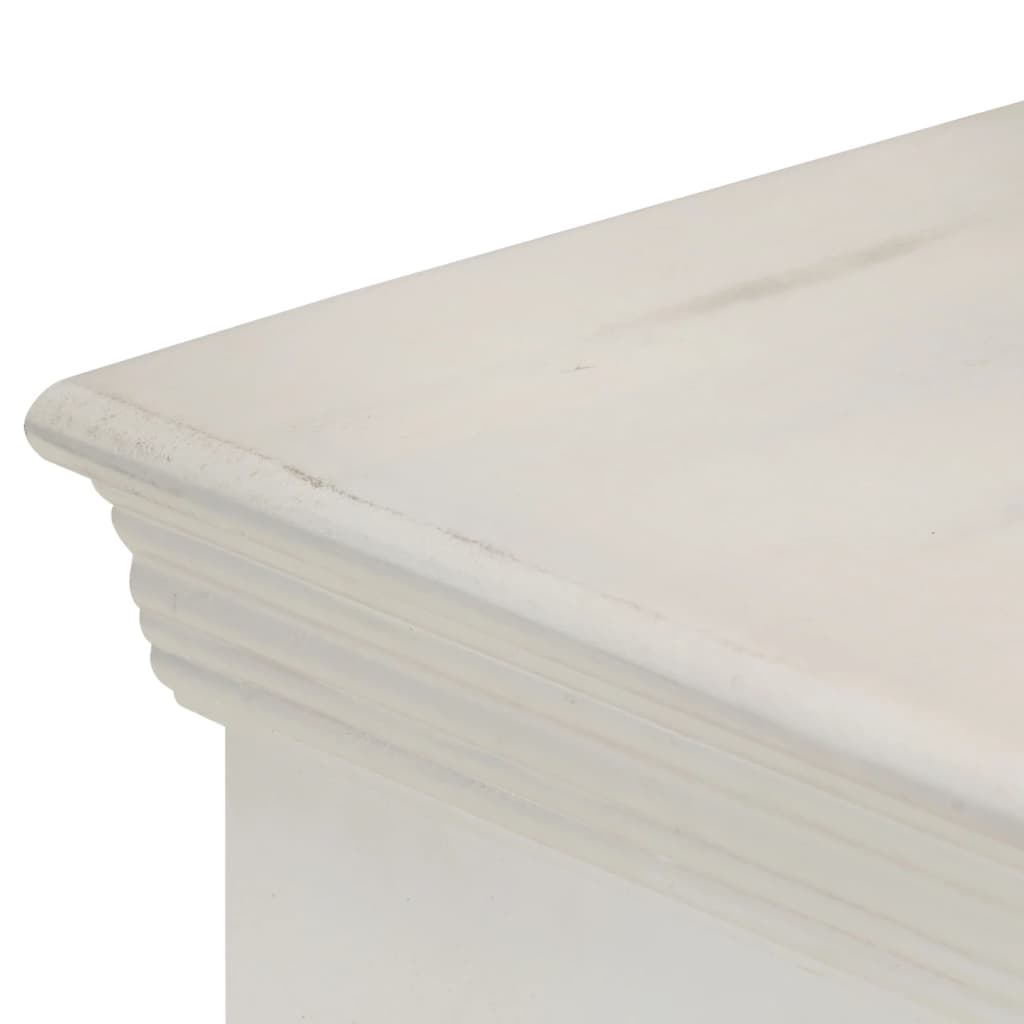 vidaXL Komoda bijela 65 x 30 x 75 cm od masivnog drva manga