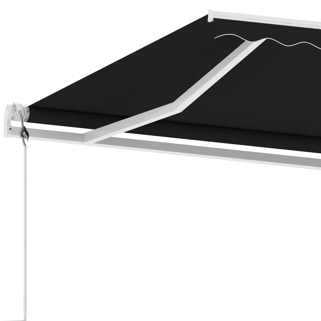 vidaXL Samostojeća automatska tenda 400 x 350 cm antracit