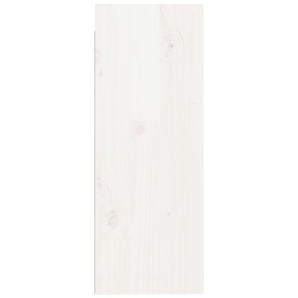 vidaXL Zidni ormarići 2 kom bijeli 30 x 30 x 80 cm od masivne borovine