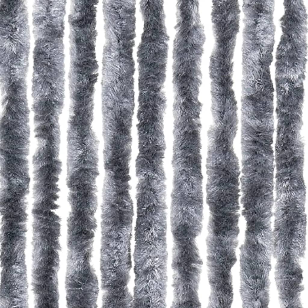 vidaXL Zastor protiv muha srebrni 100 x 230 cm od šenila