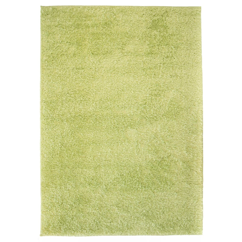 vidaXL Čupavi ukrasni tepih 80 x 150 cm zeleni