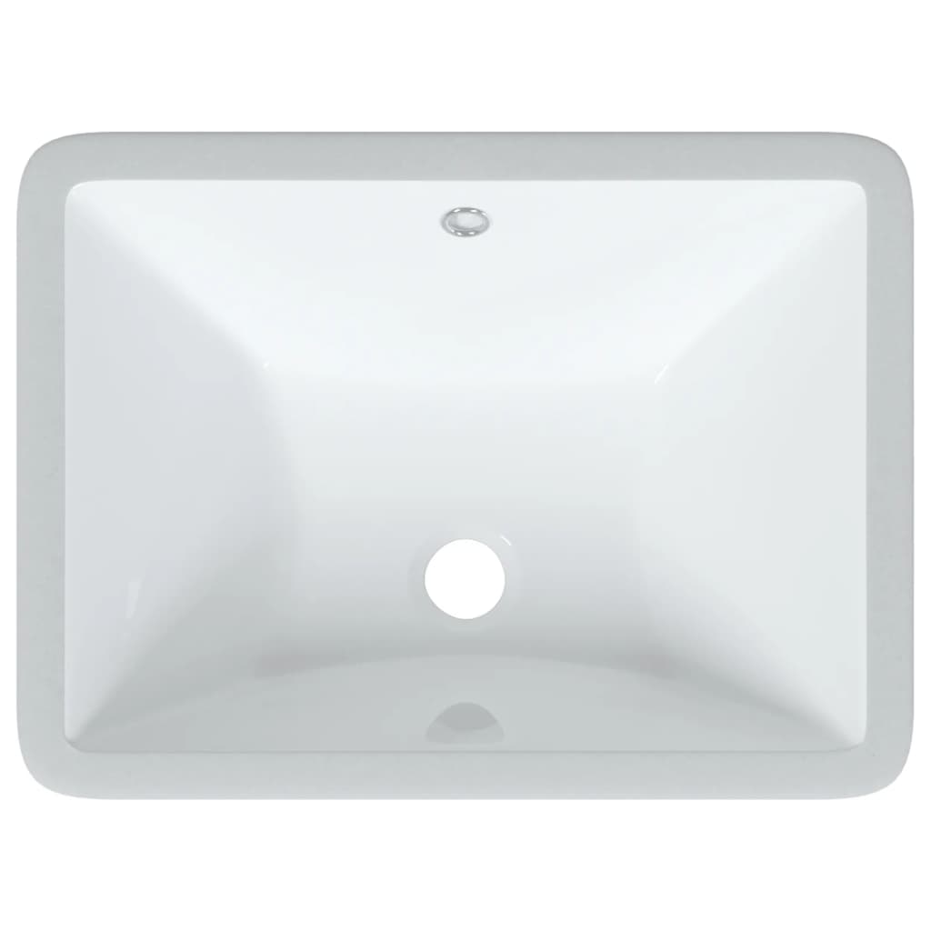 vidaXL Kupaonski umivaonik bijeli 47,5x35x19,5 cm pravokutni keramički