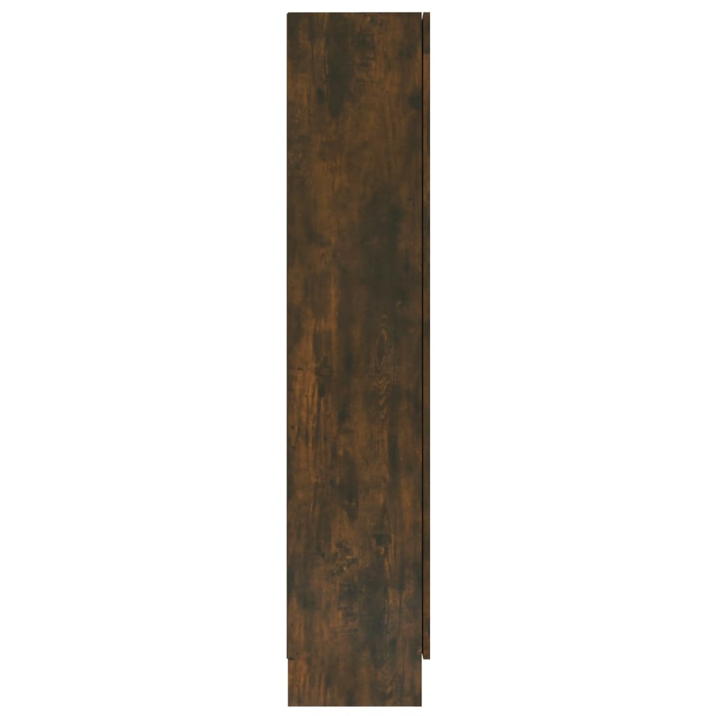 vidaXL Vitrina boja dimljenog hrasta 82,5 x 30,5 x 185,5 cm drvena
