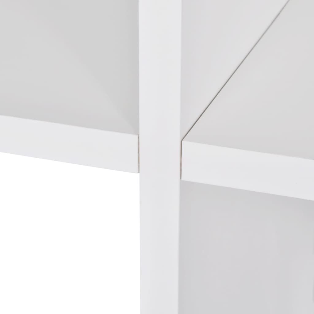 vidaXL Police za knjige/izlaganje u obliku stepeništa 142 cm bijele