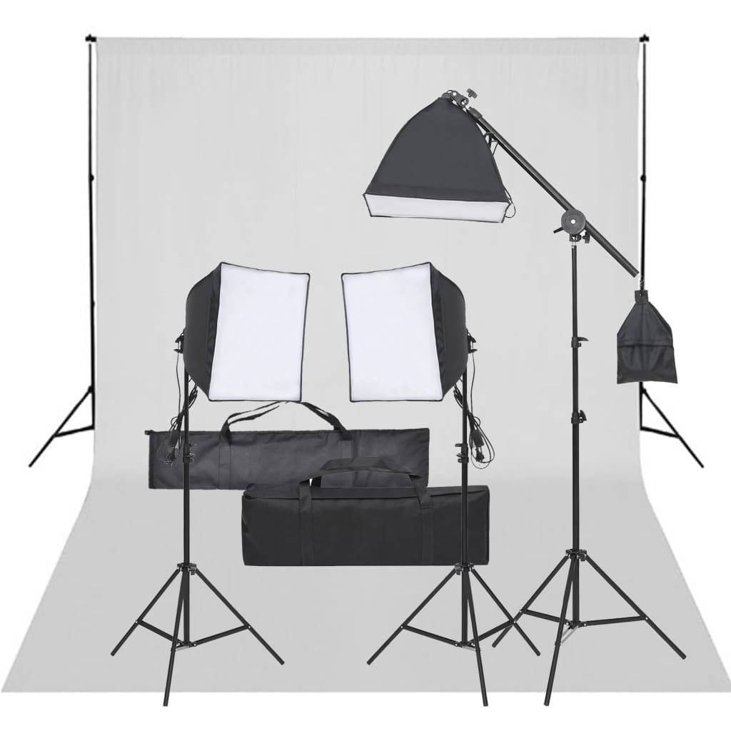 vidaXL Oprema za fotografski studio sa setom svjetala i pozadinom