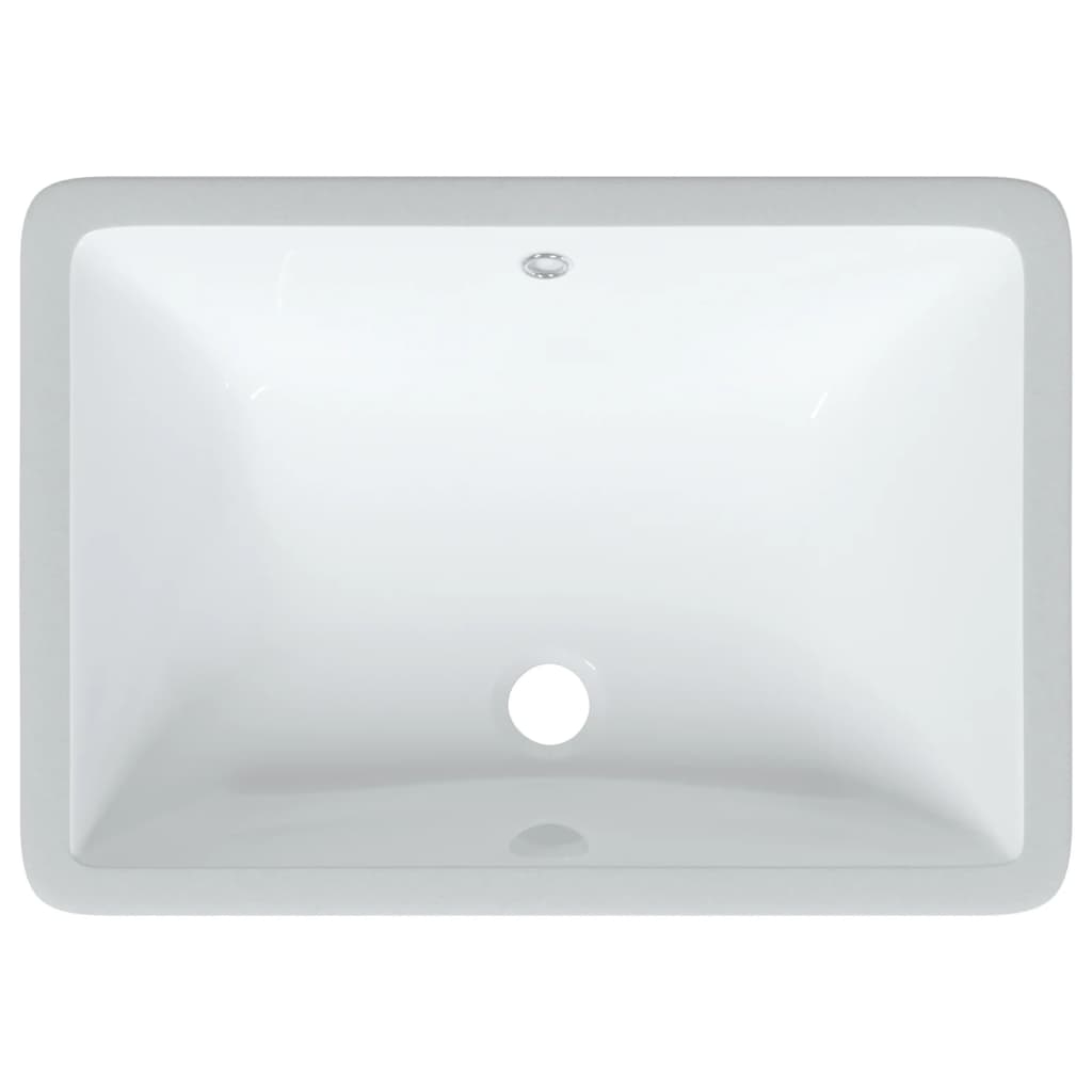 vidaXL Kupaonski umivaonik bijeli 55,5x37,5x19 cm pravokutni keramički