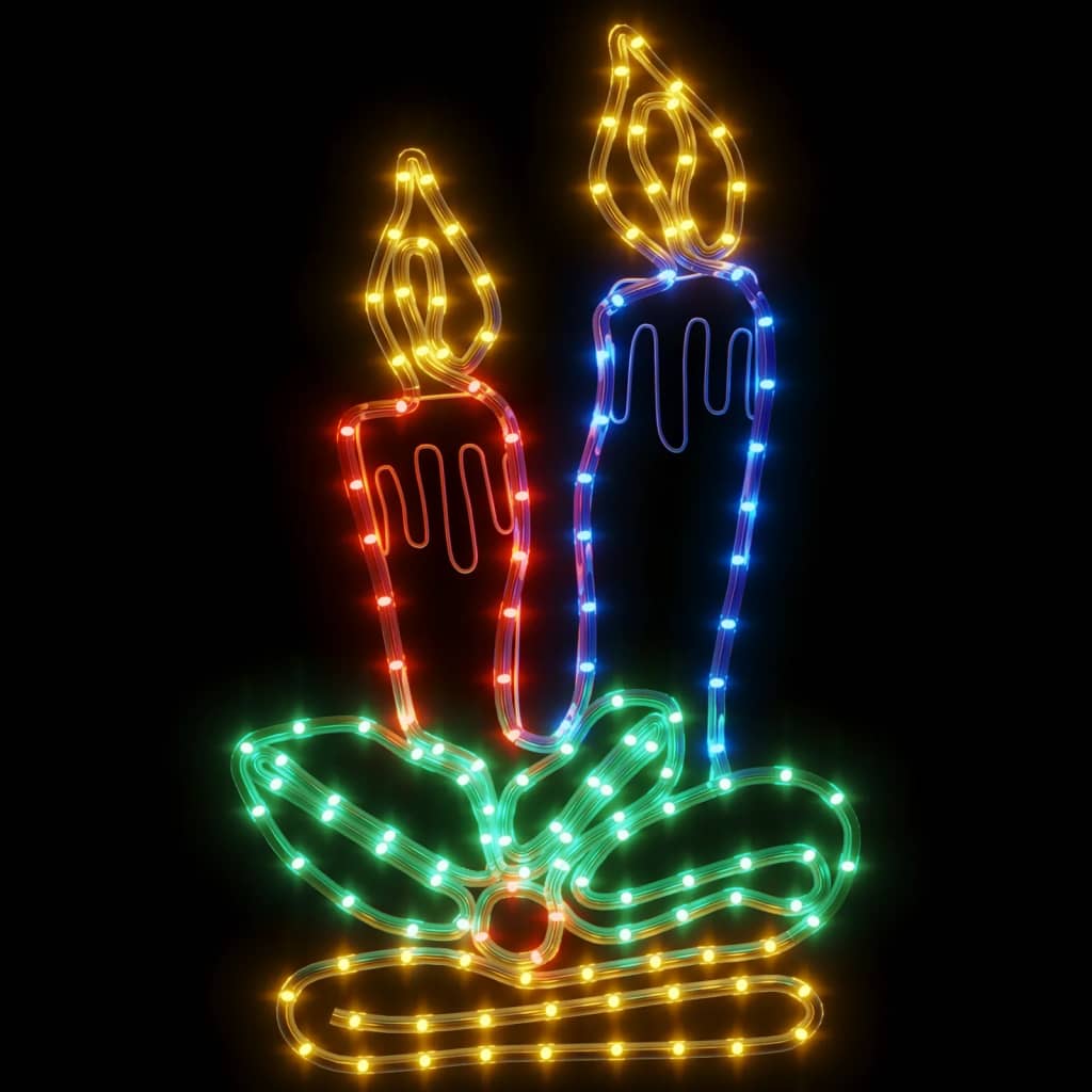 vidaXL Figura božićnih svijeća sa 144 LED žarulje 70 x 42 cm
