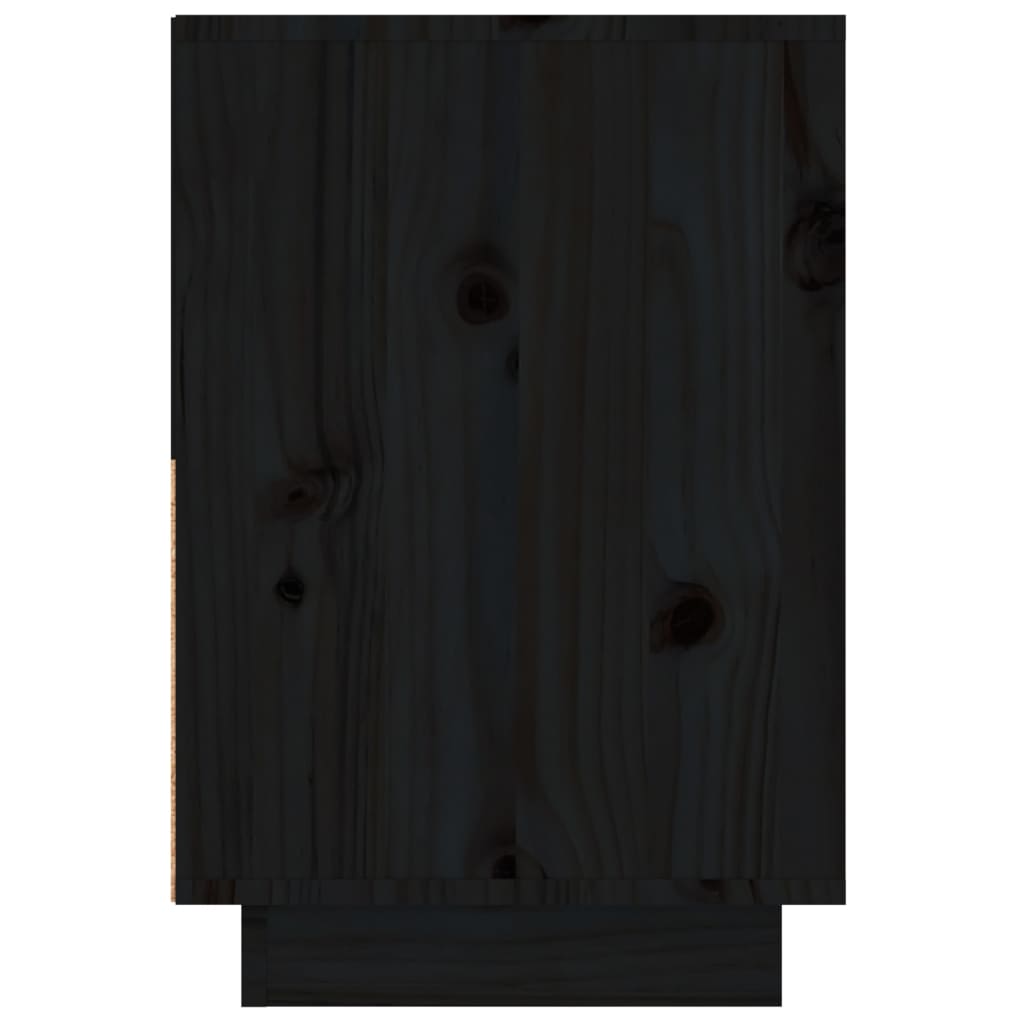 vidaXL Noćni ormarići crni 60 x 34 x 51 cm od masivne borovine
