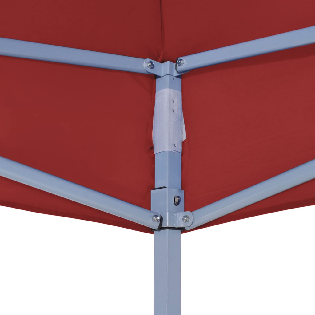 vidaXL Krov za šator za zabave 3 x 3 m bordo 270 g/m²