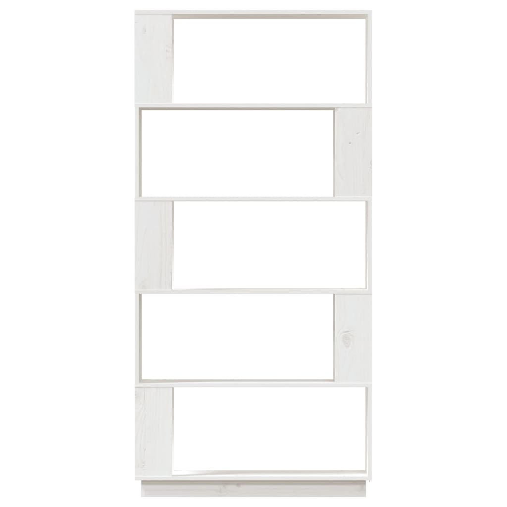 vidaXL Ormarić za knjige / pregrada bijeli 80x25x163,5 cm od borovine