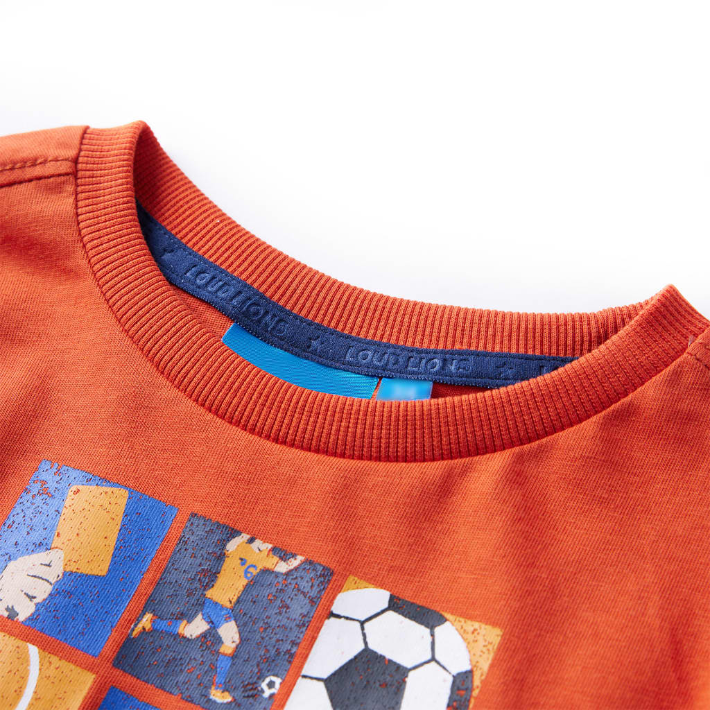 Dječja majica dugih rukava utakmice narančasta 92