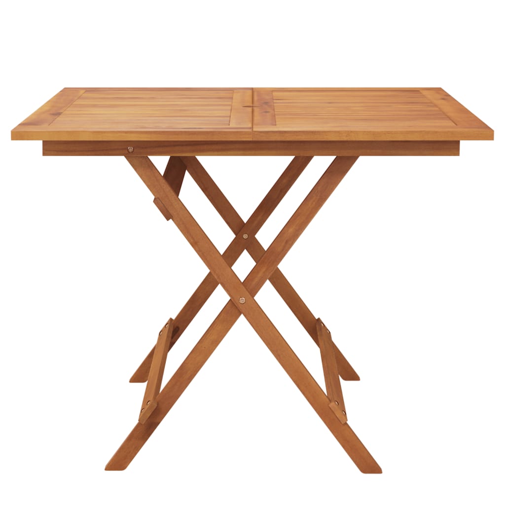 vidaXL Sklopivi vrtni stol 90x90x75 cm od masivnog bagremovog drva