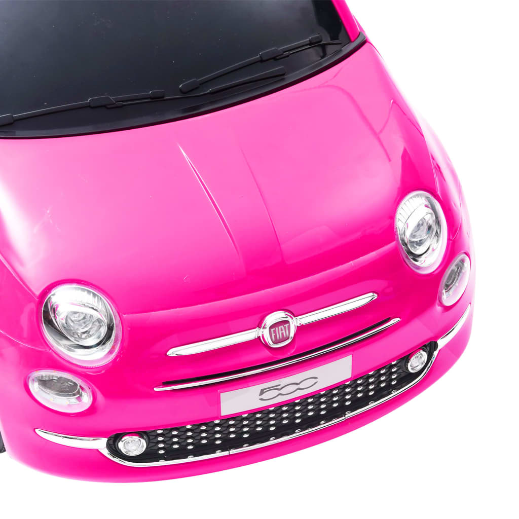 vidaXL Dječji električni automobil Fiat 500 ružičasti