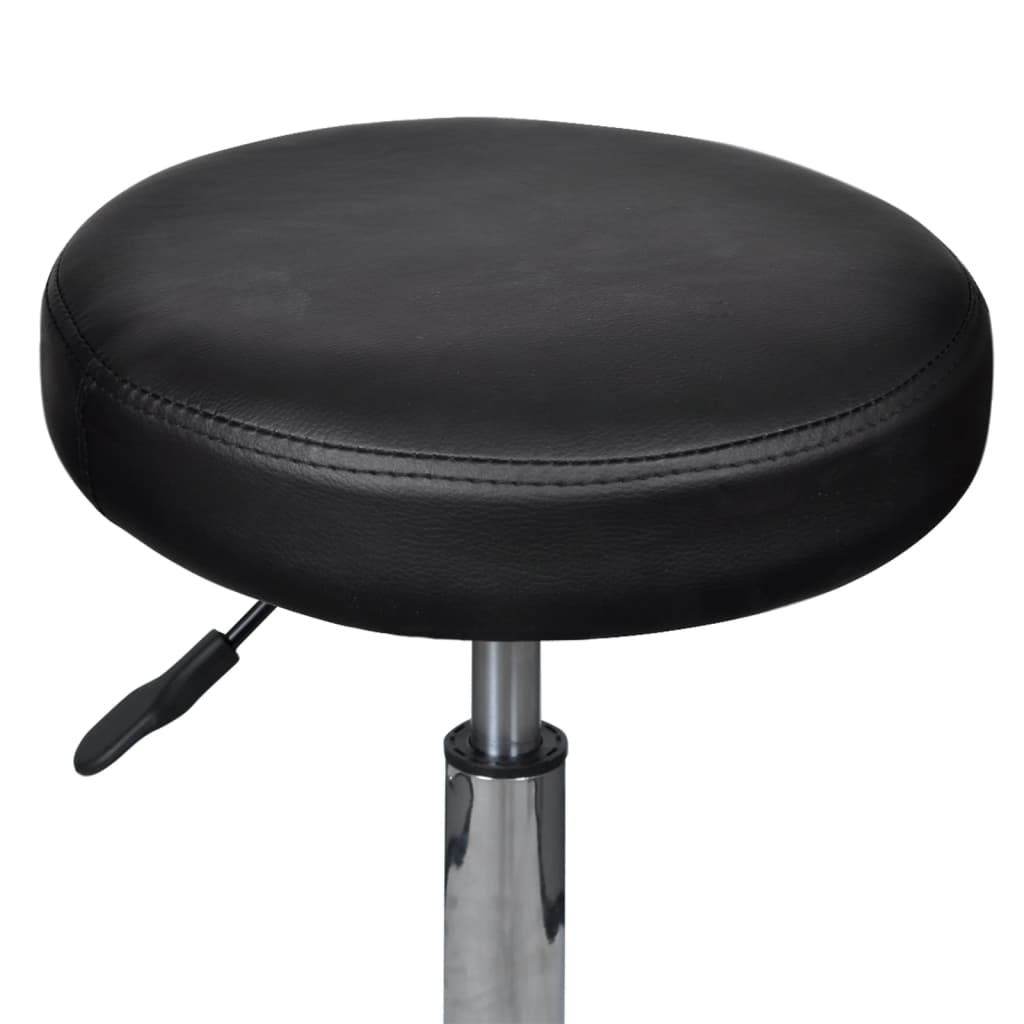 vidaXL Uredski stolci od umjetne kože 2 kom crni 35,5x84 cm