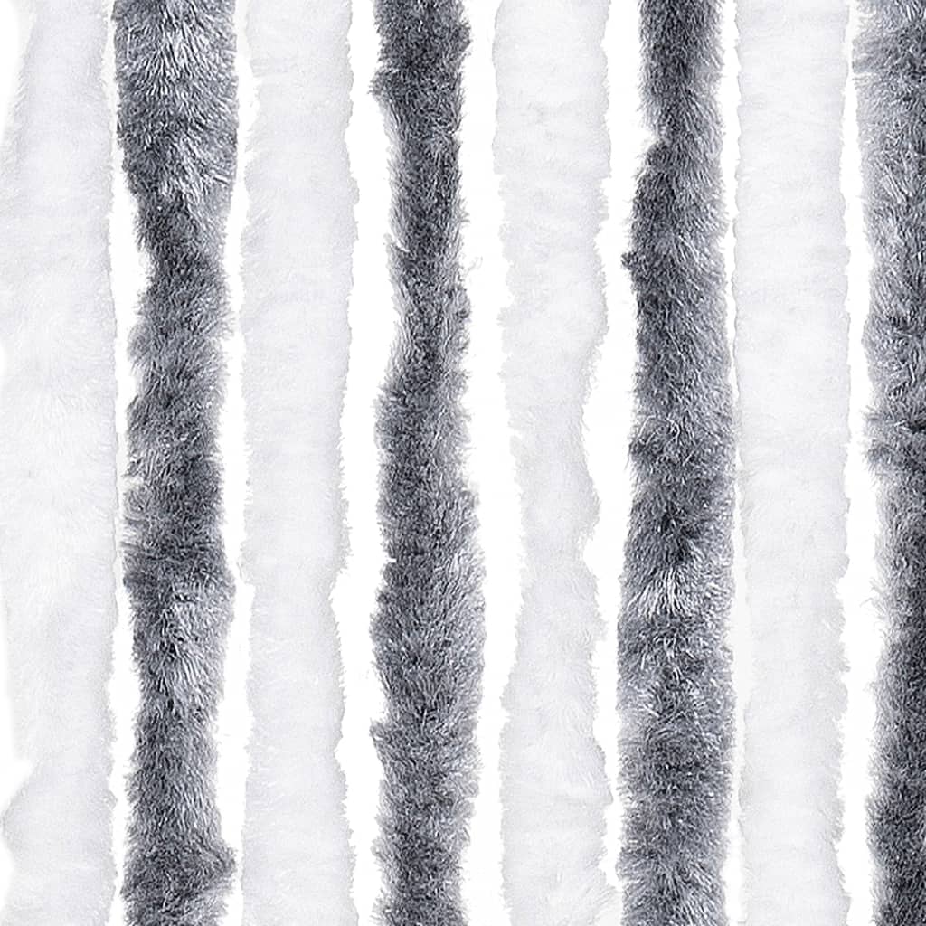 vidaXL Zastor protiv muha sivo-bijeli 100 x 200 cm od šenila