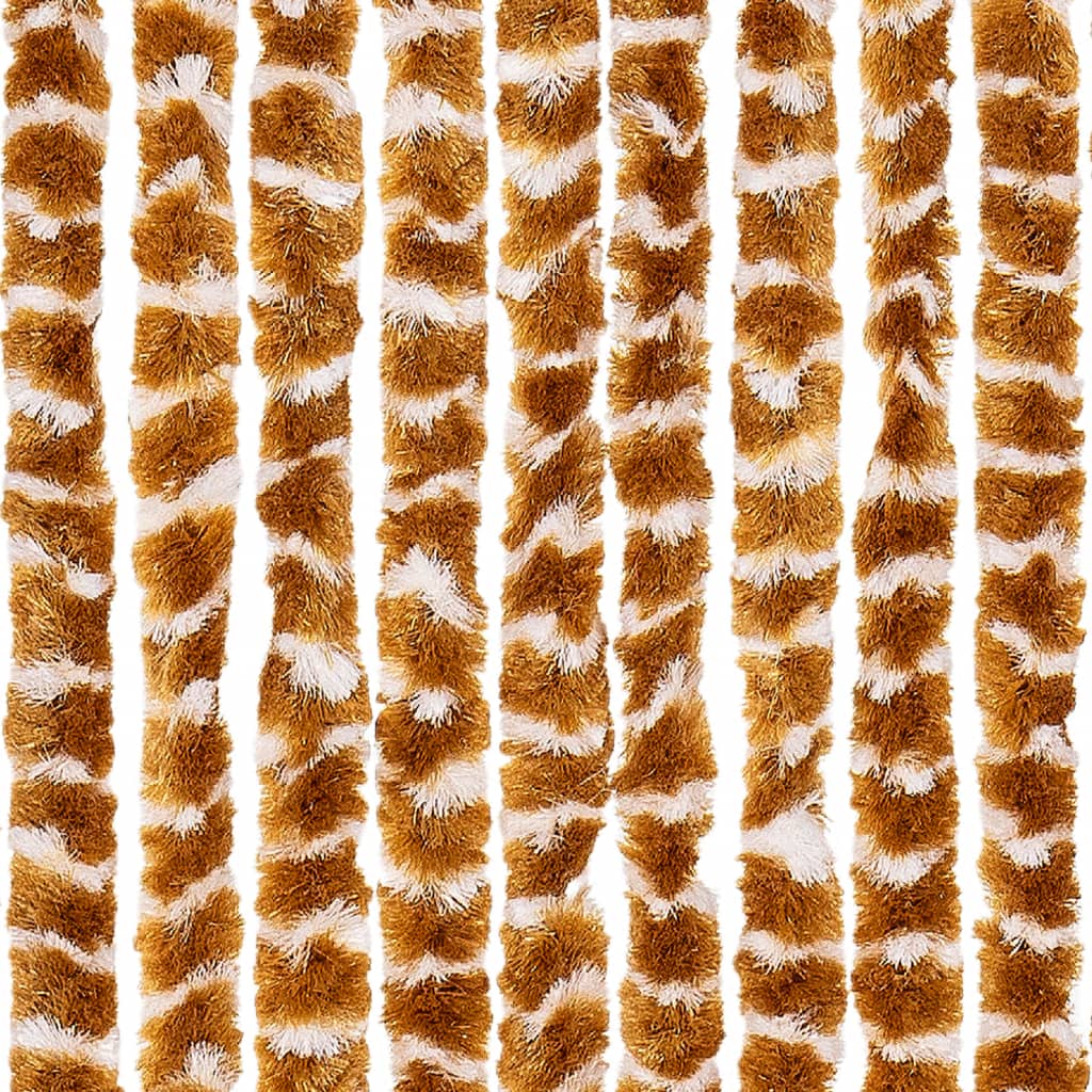 vidaXL Zastor protiv muha oker-bijeli 90 x 200 cm od šenila