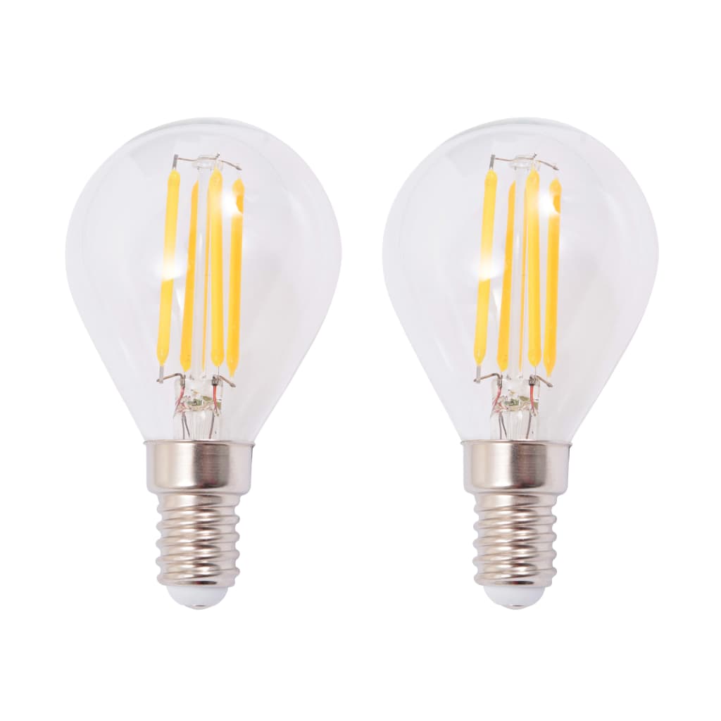 vidaXL Zidne svjetiljke 2 kom s 2 LED žarulje sa žarnom niti 8 W