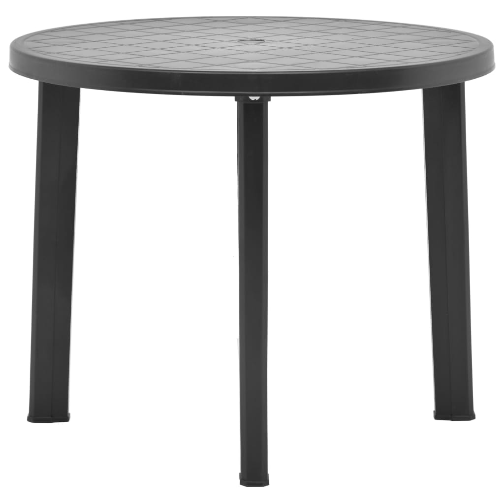 vidaXL Vrtni stol antracit 89 cm plastični