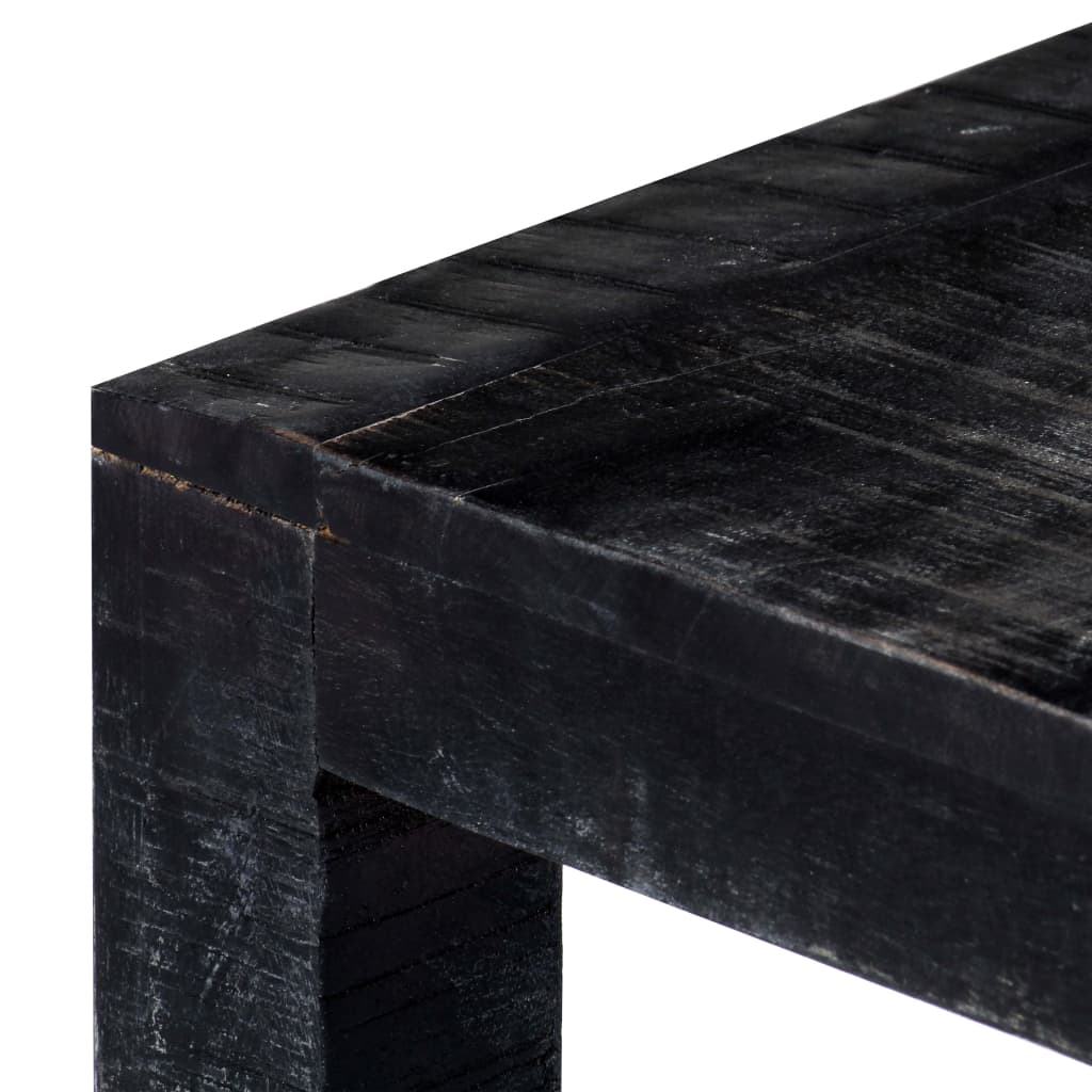 vidaXL Stolić za kavu crni 110 x 50 x 35 cm od masivnog drva manga