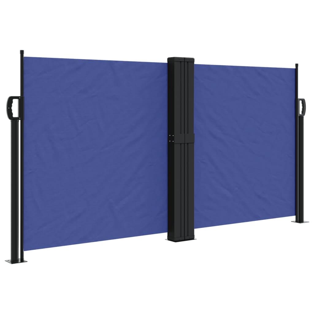 vidaXL Uvlačiva bočna tenda 120 x 1000 cm plava
