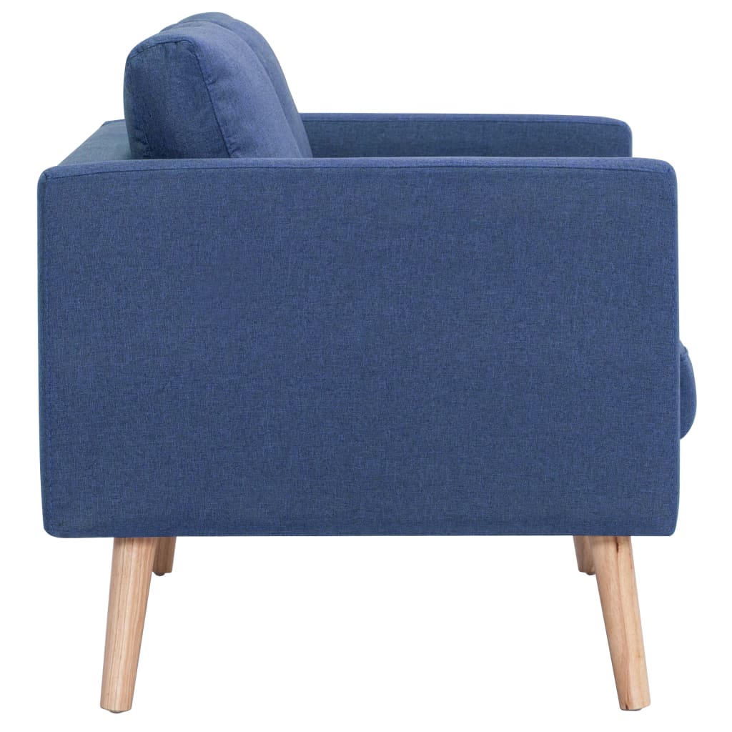 vidaXL 2-dijelni set sofa od tkanine plavi